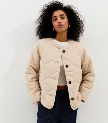 Stone Soft Touch Quilted Jacket