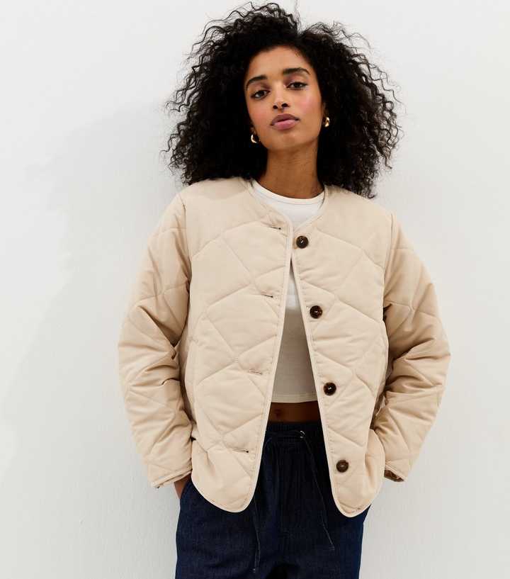 Stone Soft Touch Quilted Jacket