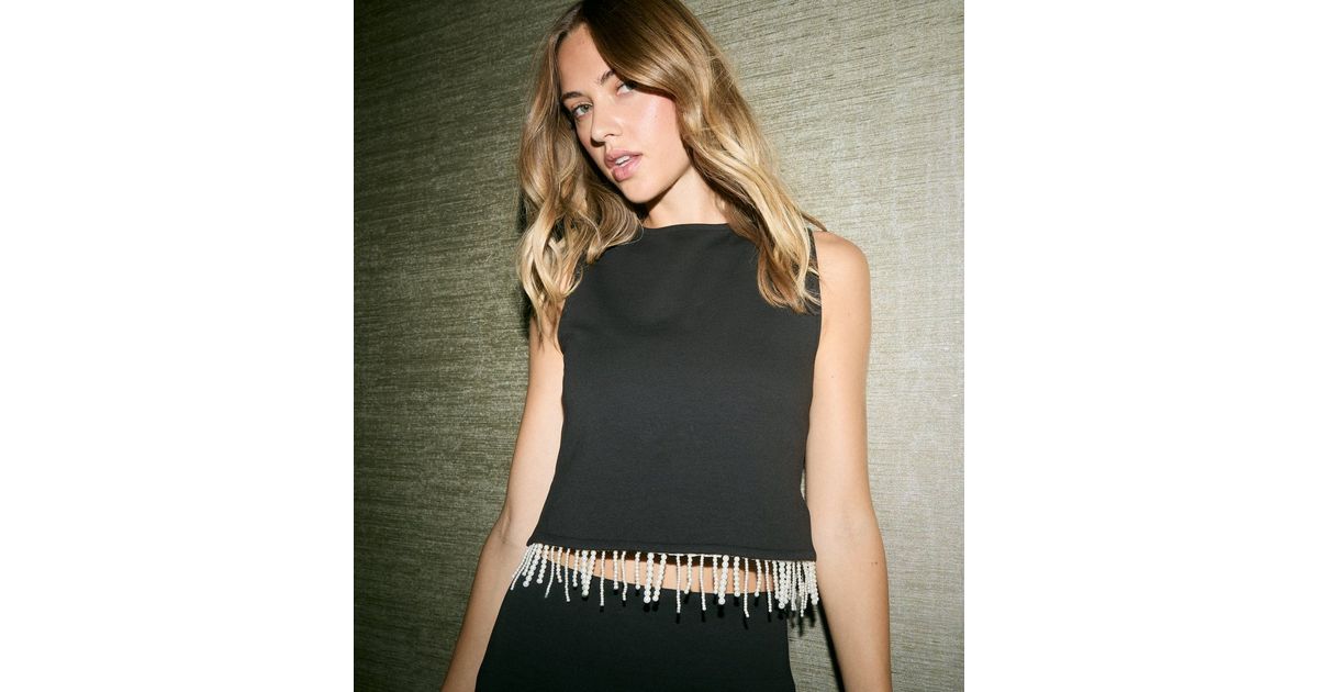 Amethyst Sleeveless Top (black) main image 1