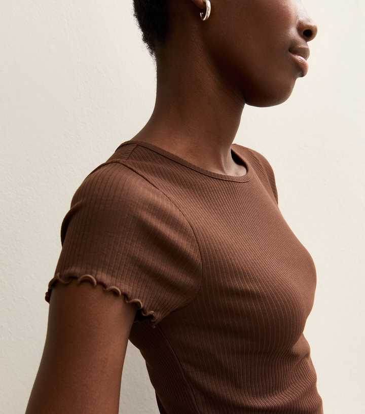 Tall Dark Brown Ribbed Babylock T-Shirt