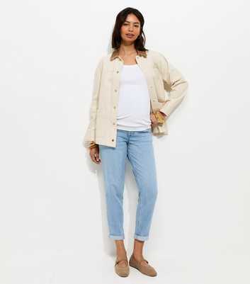 Maternity Light Blue Mom Jeans