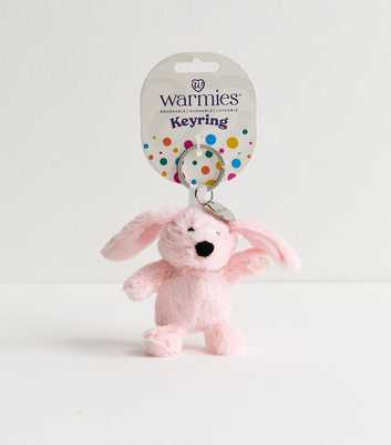 Warmies Pink Bunnie Plush Keyring