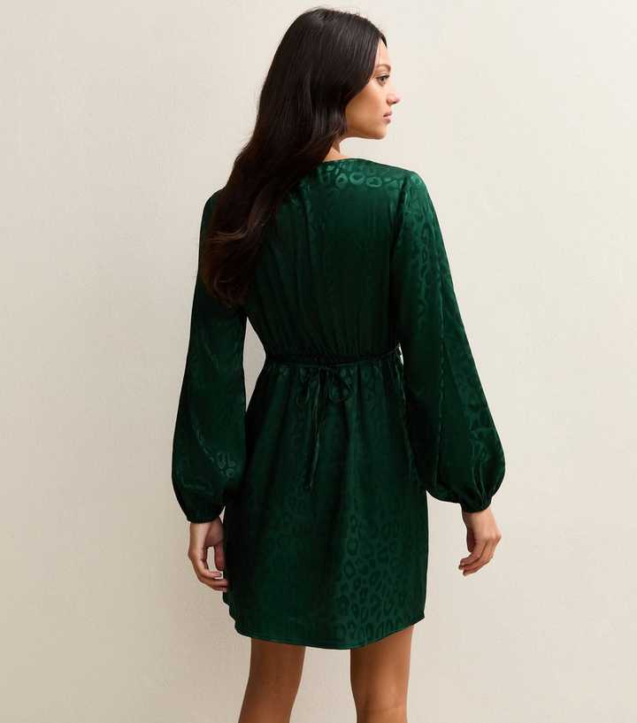 green maxi wedding dress Mac Duggal Long Sleeve Satin Structured Bow Draped Column Gown main image 0