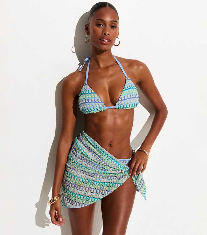 Blue Crochet Sarong