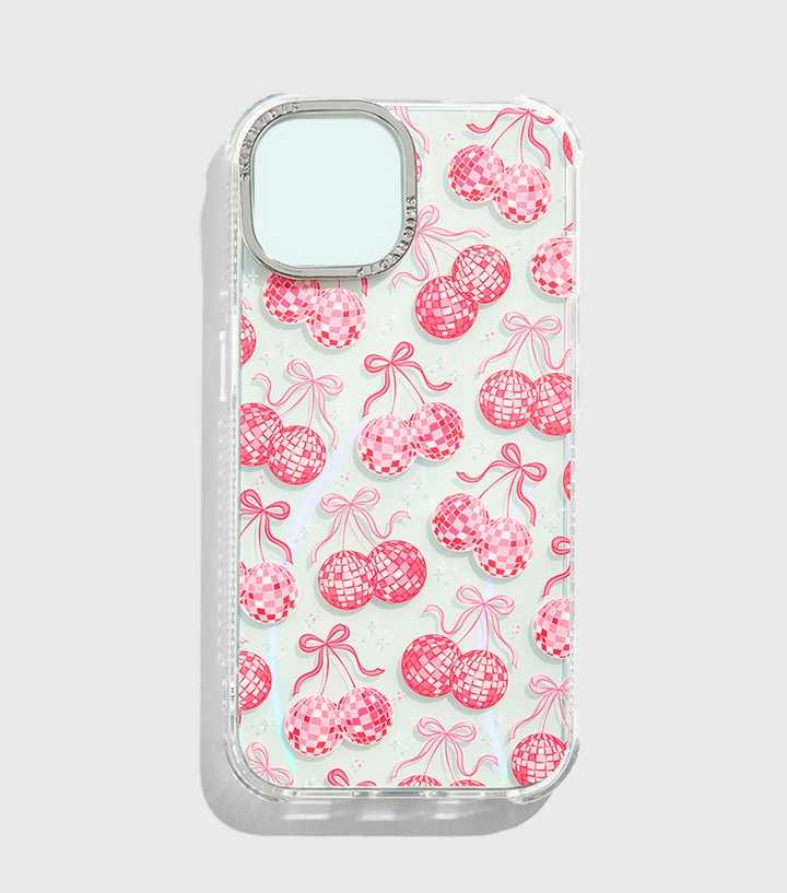 Skinnydip Pink Discoball and Bows iPhone Case