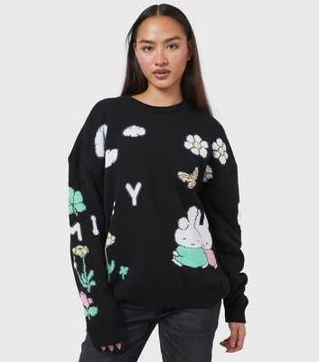 Skinny Dip Black Miffy Knit Jumper