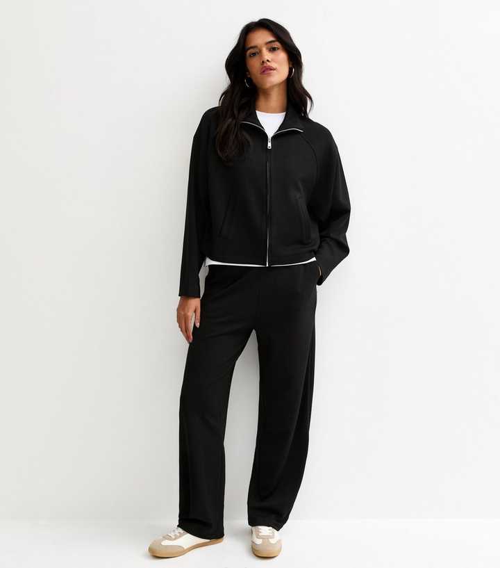 Premium Black Barrel Leg Joggers