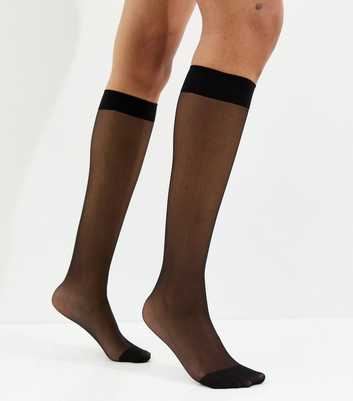 Black Knee High Tights