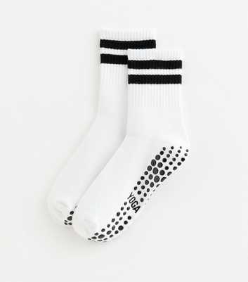 White Yoga Tube Sock
