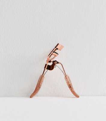 Rose Gold Tone Glitter Handle Eyelash Curler