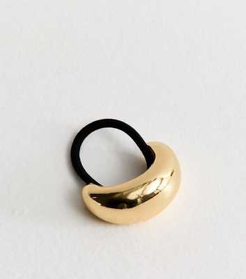 Black Chunky Metal Dome Hair Band
