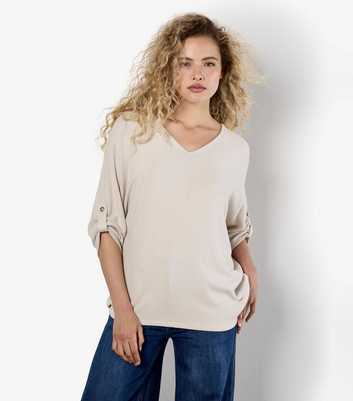 Apricot Stone Oversized Batwing Top