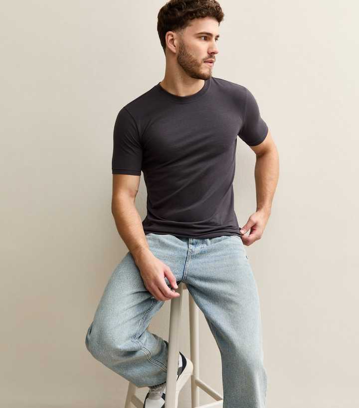 Dark Grey Muscle Fit T-Shirt