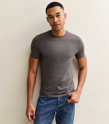 Mid Grey Muscle Fit T-Shirt