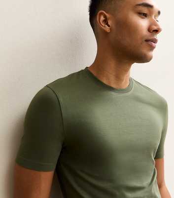 Dark Khaki Muscle Fit T-Shirt
