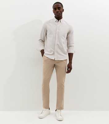 Stone Straight Chino Trousers