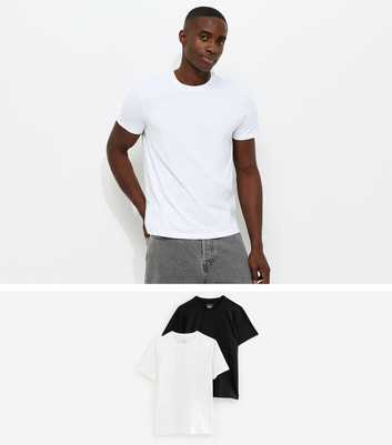 Pack Of 2 White Regular Short Sleeve T-Shirts