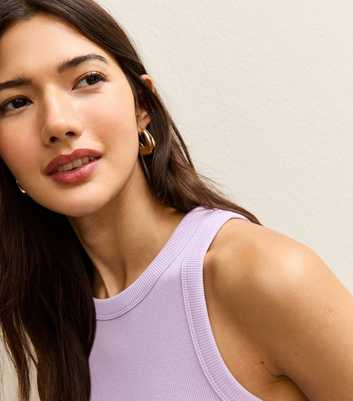 Lilac Racer Back Vest Top