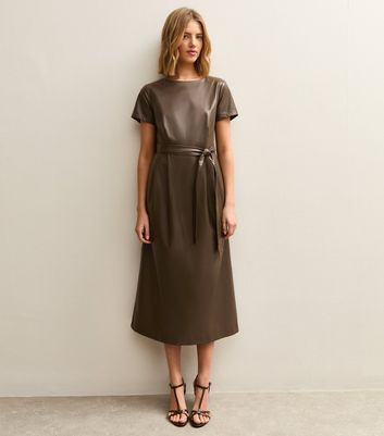 Leather Midi Dress | New Look Leather Midi Dress | New Look