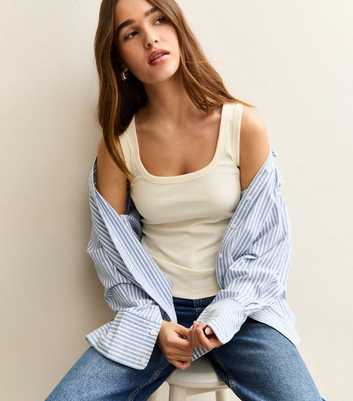 Cream Square Neck Vest Top