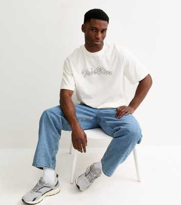 Only & Sons White Tres Bien Short Sleeve Top