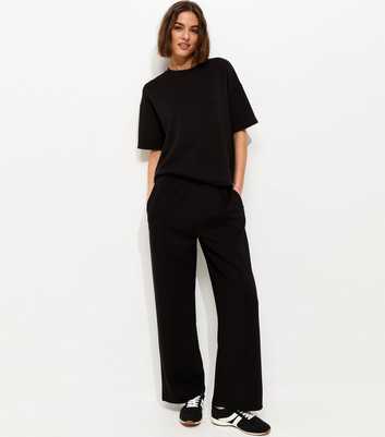 Premium Black Jersey Joggers