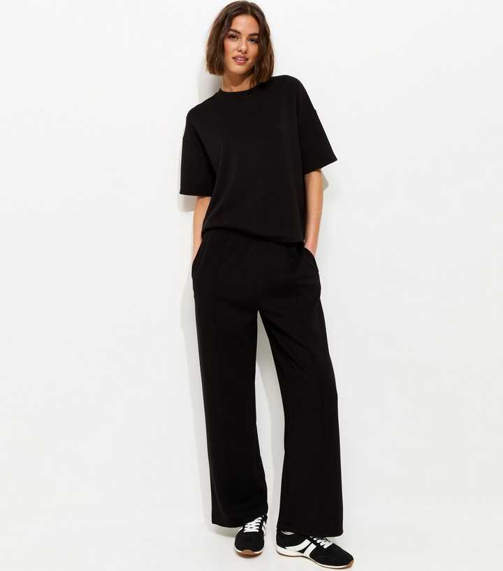 Premium Black Jersey Joggers