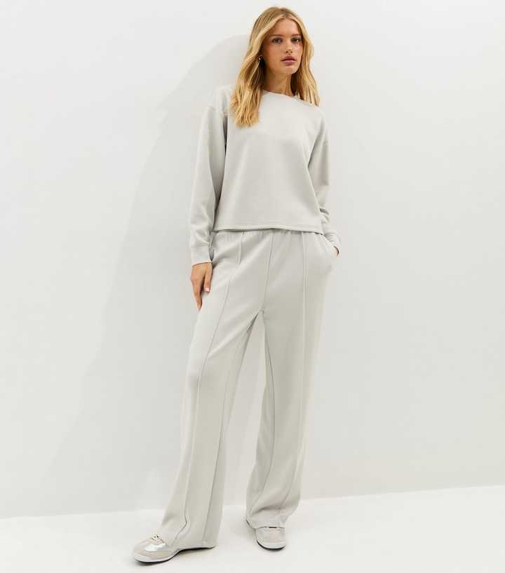 Premium Light Grey Jersey Joggers