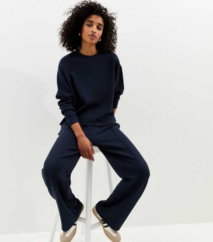 Premium Navy Jersey Joggers