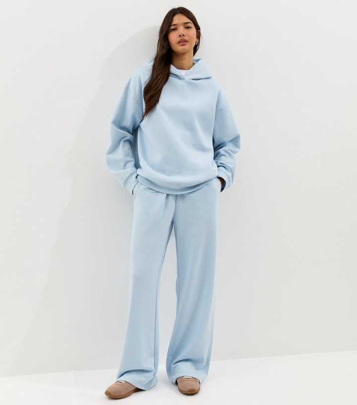 Light Blue Wide Leg Joggers