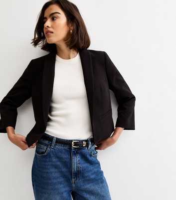 Black Cropped Blazer