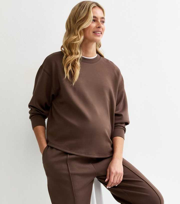 Maternity Premium Brown Sweatshirt