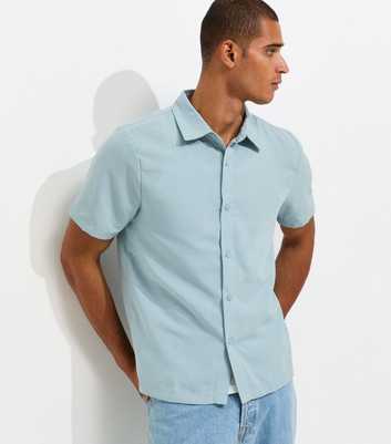 Jack & Jones Light Blue Short Sleeve Regular Fit Shirt