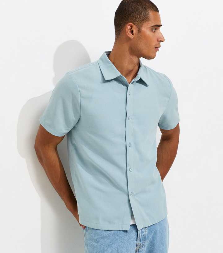 Jack & Jones Light Blue Short Sleeve Regular Fit Shirt