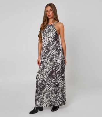 Urban Bliss Black Animal Print Maxi Dress