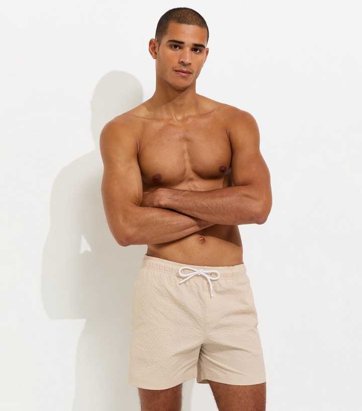 Jack & Jones Stone Seersucker Swim Shorts