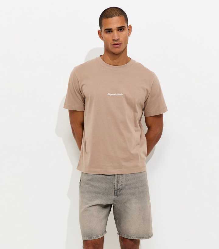 Jack & Jones Grey Cotton Regular Fit Denim Shorts