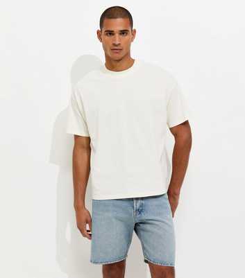 Jack & Jones Light Blue Wash Cotton Regular Fit Denim Shorts