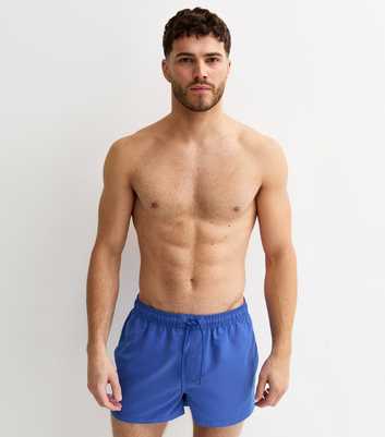 Blue Short Length Swim Shorts