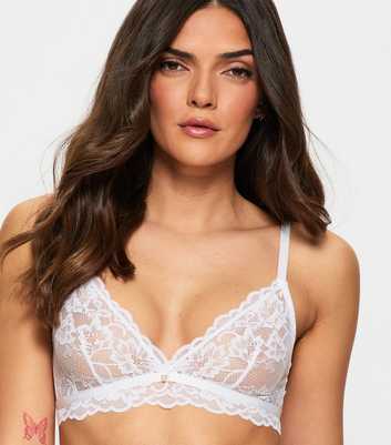 Ann Summers White Floral Lace Bralette