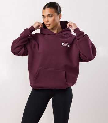 Gym King Women's Dark Burgundy Inspire Oversized Hoodie