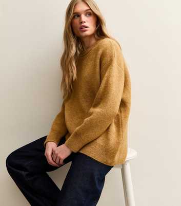 Dark Yellow Heavyweight Chunky Oversized Jumper