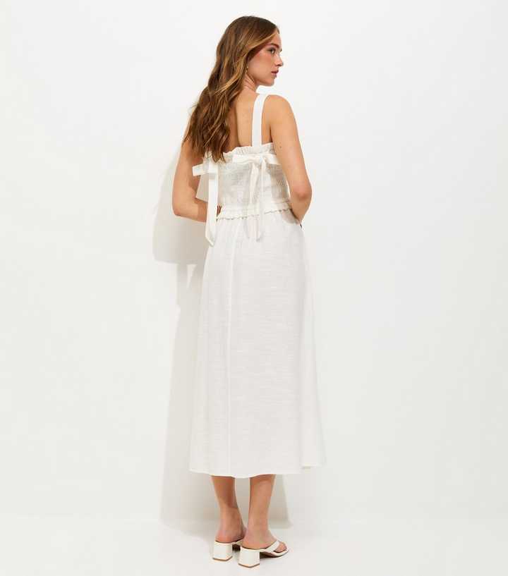 knee length dresses for ladies Bow Strap Polka Dot Midi Dress | Dresses & Jumpsuits main image 0