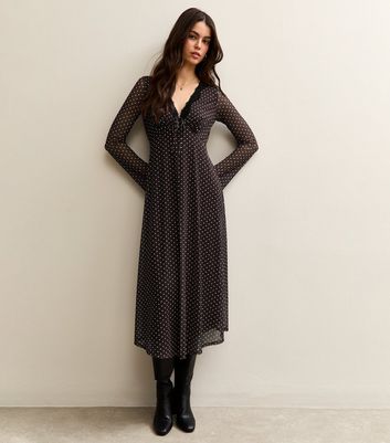 knee length dresses for ladies Twisted Long Sleeve Midi Dress  La Boutique Dacula