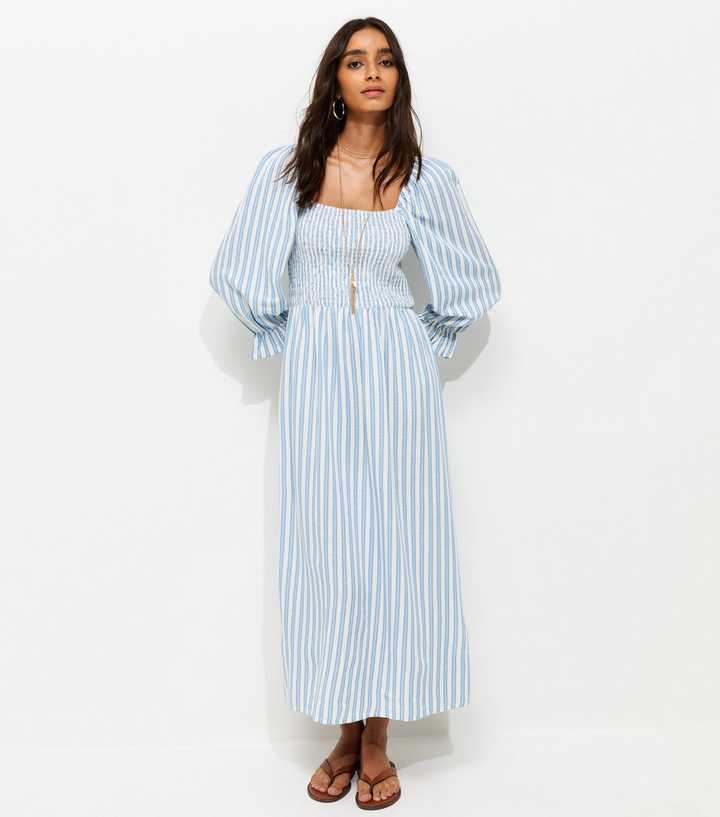 sachin and babi light blue dress Aziza Shirt Dress - Blue/White Stripe | Sass Clothing