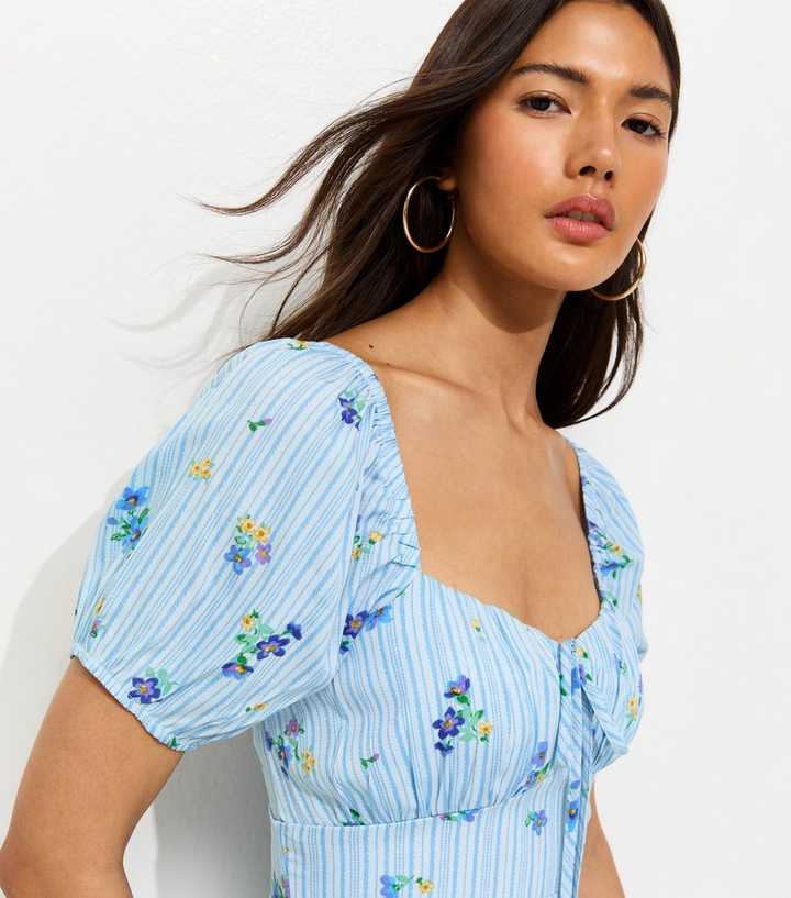 knee length dresses for ladies Milkmaid Gingham Mini Dress main image 1