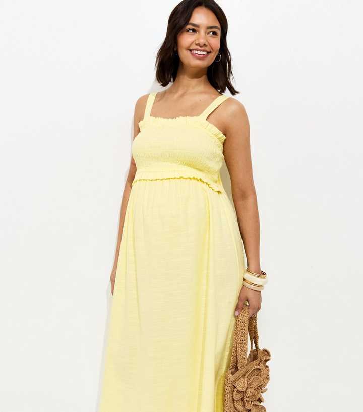 yellow flowy maternity dress Yellow Maternity Dress for Photo Shoot and Baby Showers main image 0