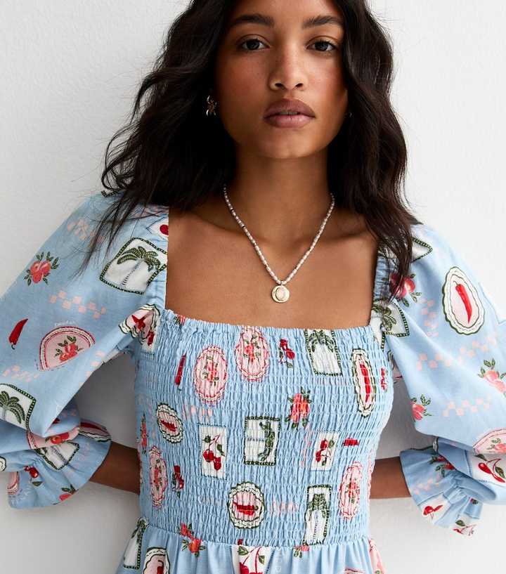 blue cherry dress Blue Cherry Sequin Mesh Dress – self-portrait
