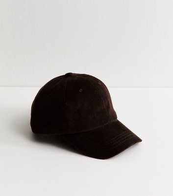 Dark Brown Corduroy Cap