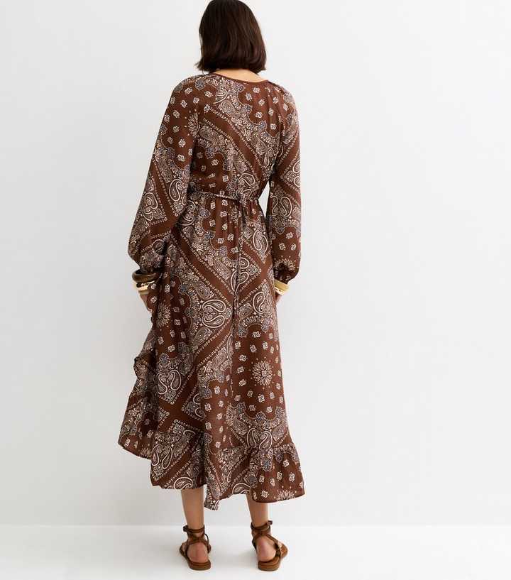 bandana dress brown Bandana dress-brown – Misha Kuwait